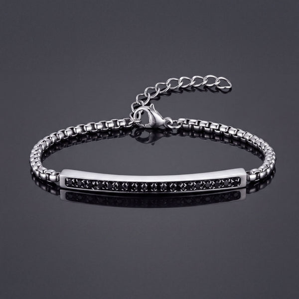 Two-Tone Curb Bracelet