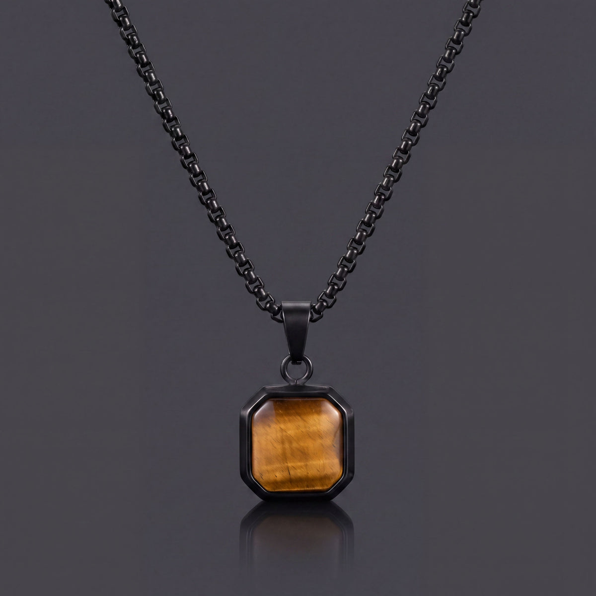 Tiger's Eye Octagon Tag