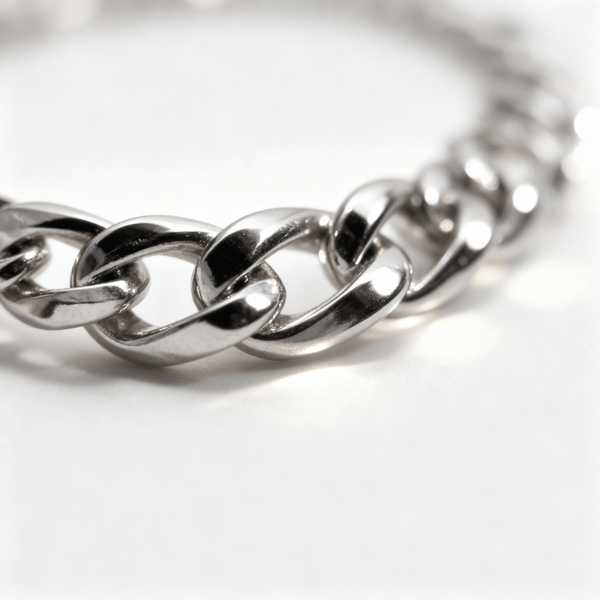 VORION Sterling Silber Leichtes Cuban Armband - 4mm