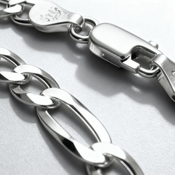 VALTARIS Dünnes Sterling Silber Figaro Armband – 4mm