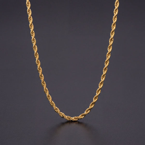 Rope Chain (Gold) 3mm