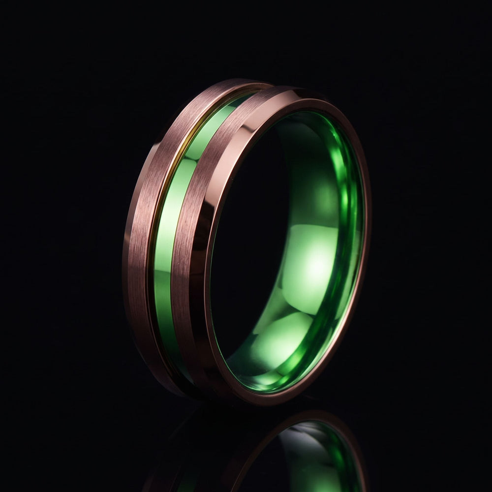 Chiron men's tungsten ring – alternate angle