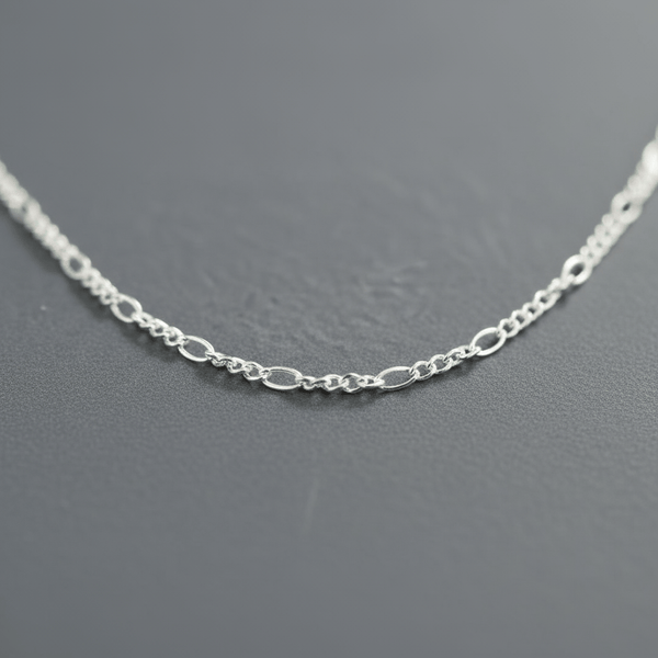 VALTARIS Dünne Sterling Silber Figaro Halskette – 2mm