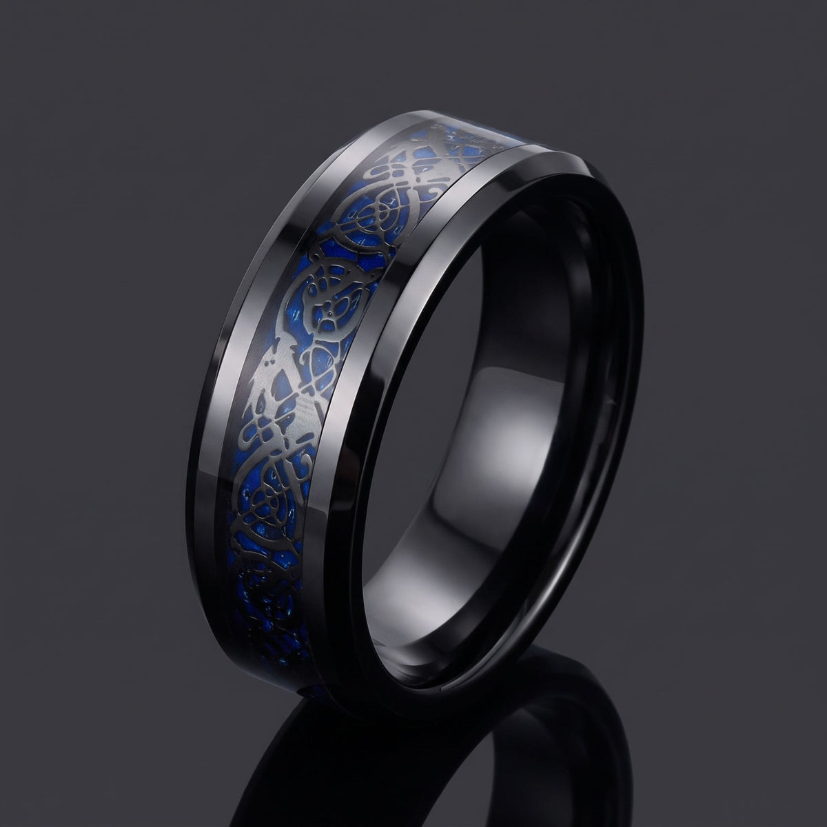 Celtic Dream - Black & Midnight ring hero45