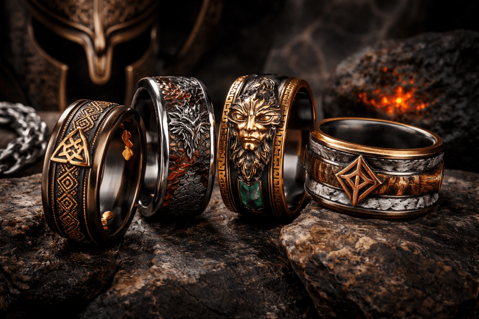 MythologyTitans Rings: Mythic Style for Men 💍