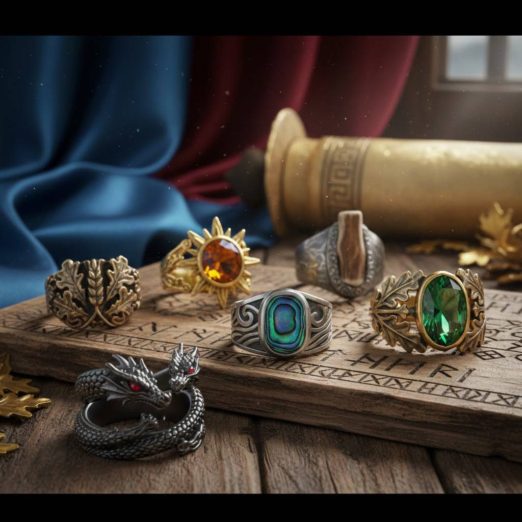 MythologyTitans Men's Rings: Mythic Style & Strength π