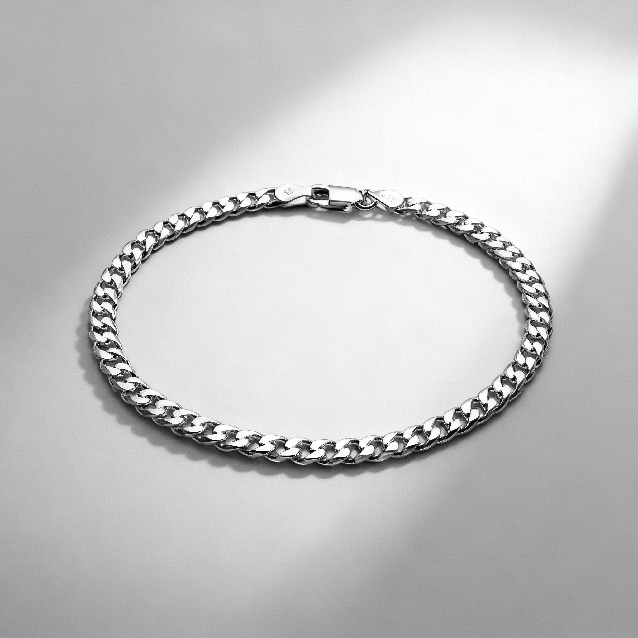 VORION Sterling Silver Light Cuban Bracelet - 2.5mm