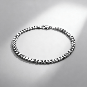 VORION Bracciale cubano leggero in argento sterling - 2,5mm
