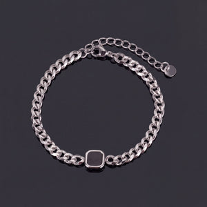 Onyx Cuban Bracelet