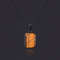 Tiger's Eye Tag Pendant