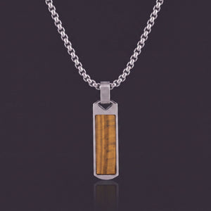 Tiger's Eye Bar Pendant