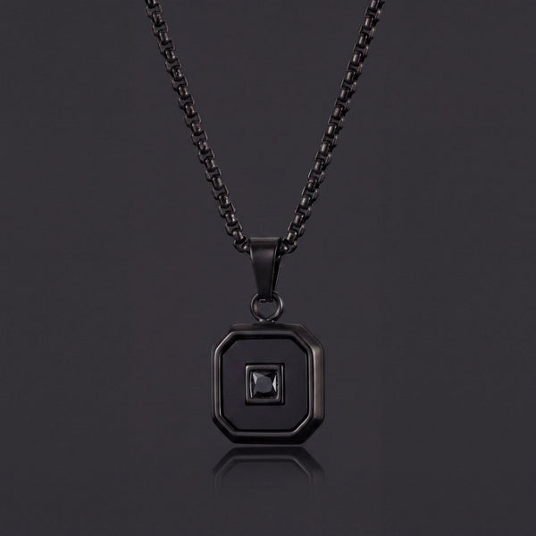 Onyx Bezel Pendant