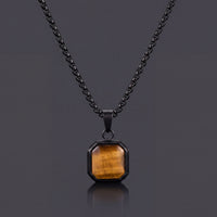 Tiger's Eye Octagon Tag