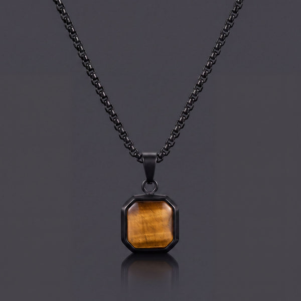 Tiger's Eye Octagon Tag