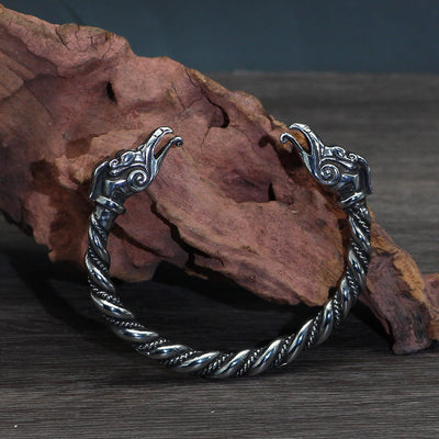 Men's Titanium Steel Retro Solid Bracelet