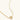 Gold-plated necklace and earring set with circular CZ crystal pendants featuring radial design on cream background