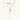Gold-plated circular medallion necklace set with white enamel base and pink cubic zirconia accent stones
