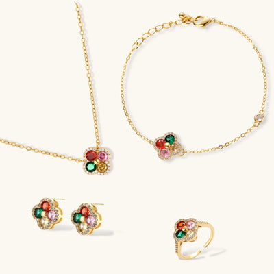 Ensemble Bijoux Trèfle Porte-bonheur