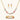 Gold-plated jewelry set with pink, turquoise and red flower-shaped cubic zirconia stones, featuring necklace, earrings and bracelet.