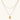 Layered paperclip chain necklace with organic flowing pendant made from eco-zinc alloy in warm gold finish