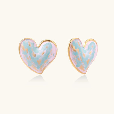 Dreamy Heart Studs