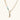 Gold chunky chain necklace with turquoise beaded accent and horn pendant on white background