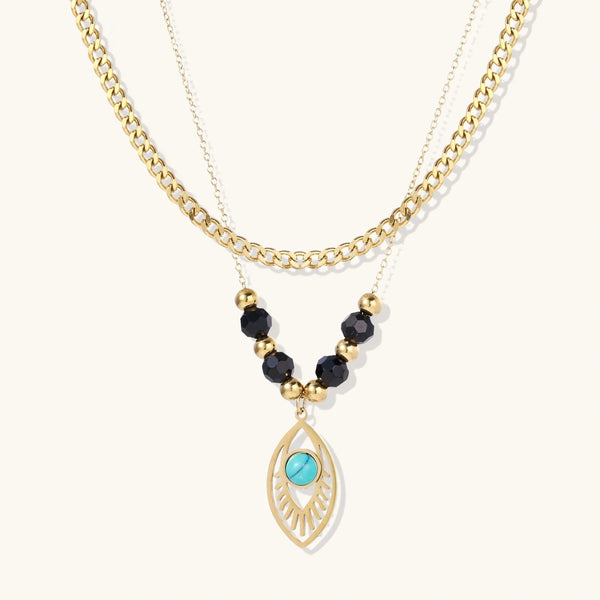 Eye of Serenity Layered Necklace