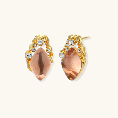 Coral Dreams Baroque Studs