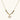 Gold-toned beaded necklace with grey stones and quatrefoil abalone shell pendant on cream background.