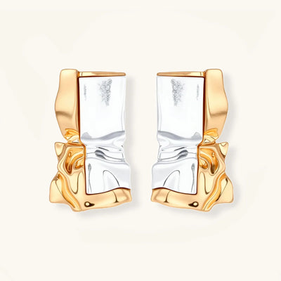 Liquid Metal Sculptural Earrings