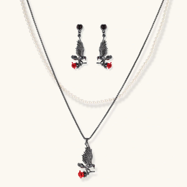 Raven Rose Gothic Set