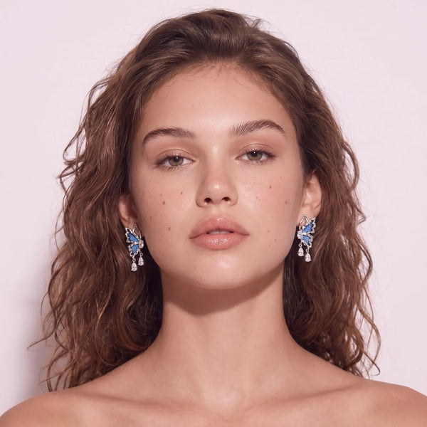 Orecchini a farfalla Denim Dreams