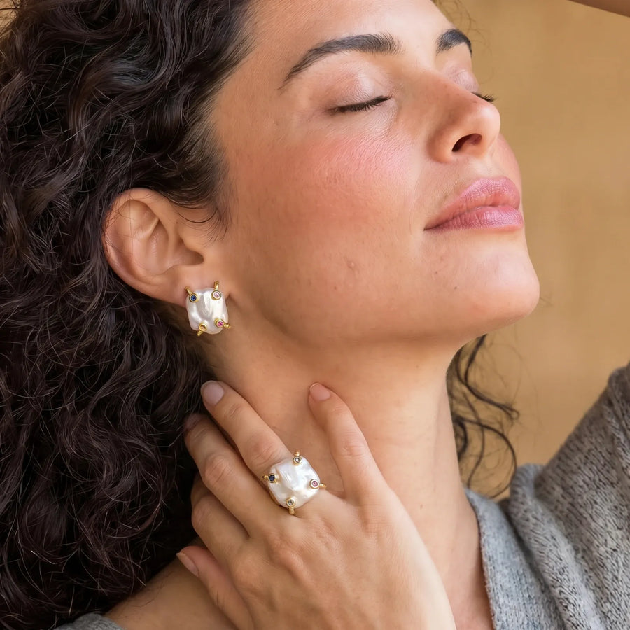 Baroque Pearl Statement Ring