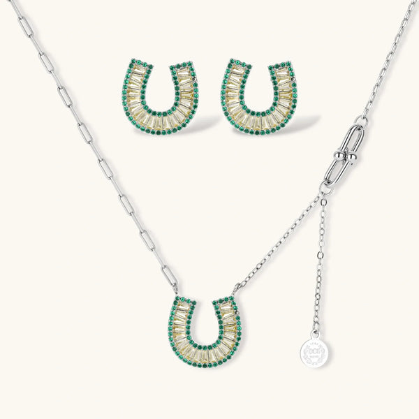 Jade Horseshoe Set