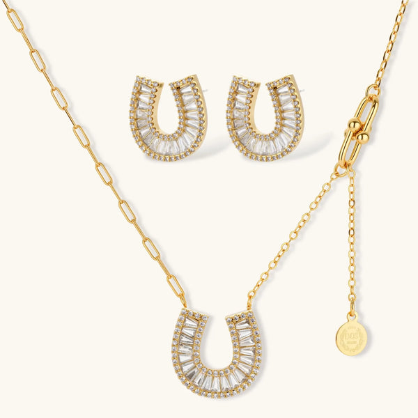 Lucky Horseshoe Crystal Set