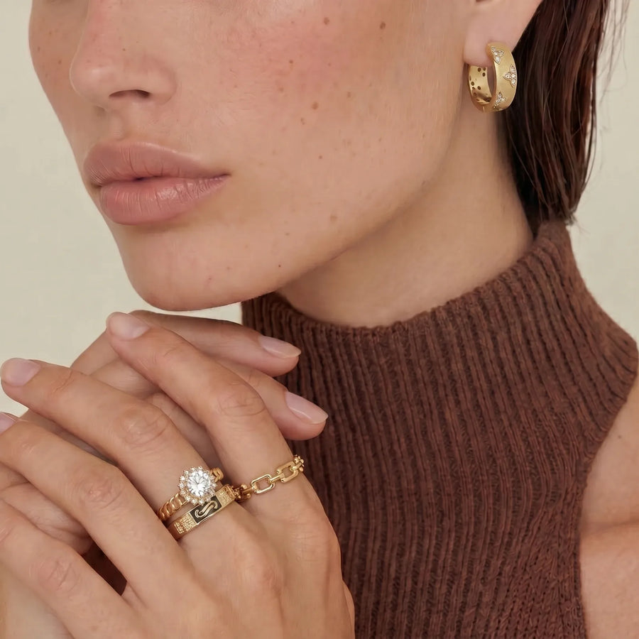 Golden Hour Chain Ring Set
