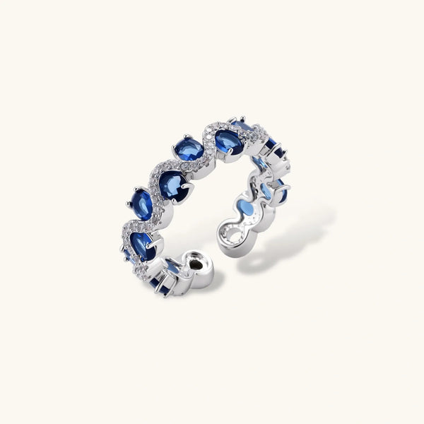 Sapphire Wave Ring