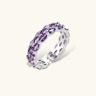 Amethyst Dreams Adjustable Ring