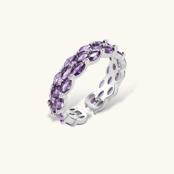 Amethyst Dreams Adjustable Ring