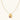 Gold-plated octagonal pendant necklace with engraved star motifs, purple baguette CZ, lavender and clear round stones on chain.