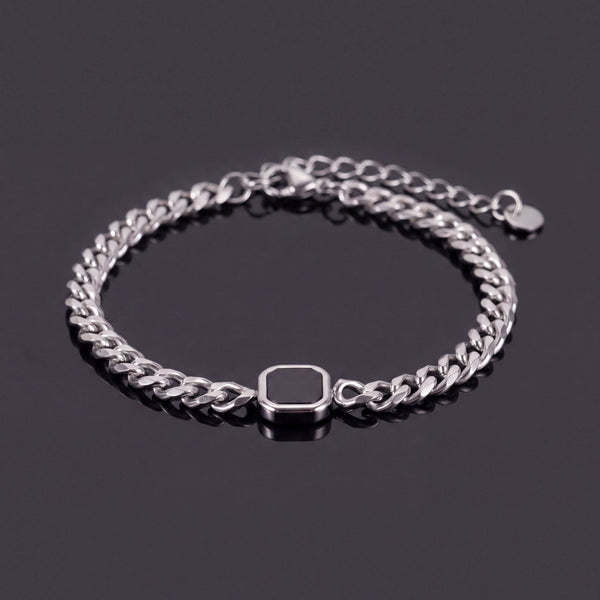 Onyx Cuban Bracelet