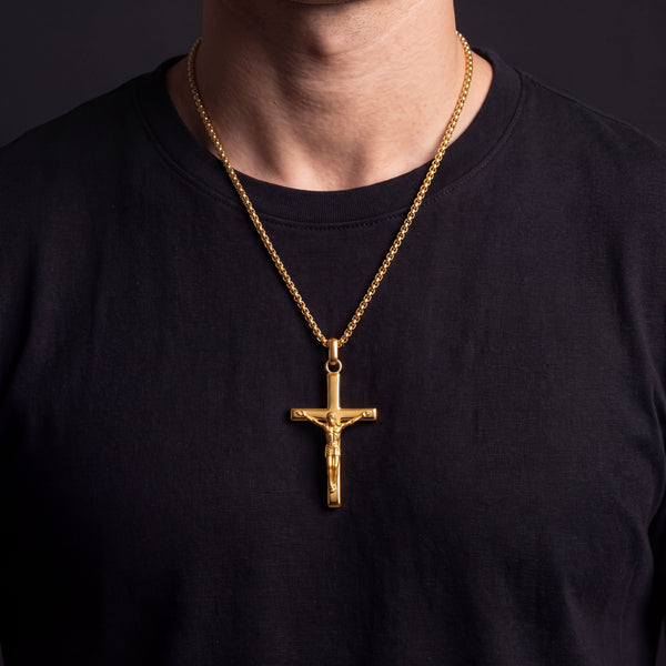 Gold Crucifix Pendant
