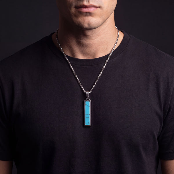 Turquoise Bar Pendant
