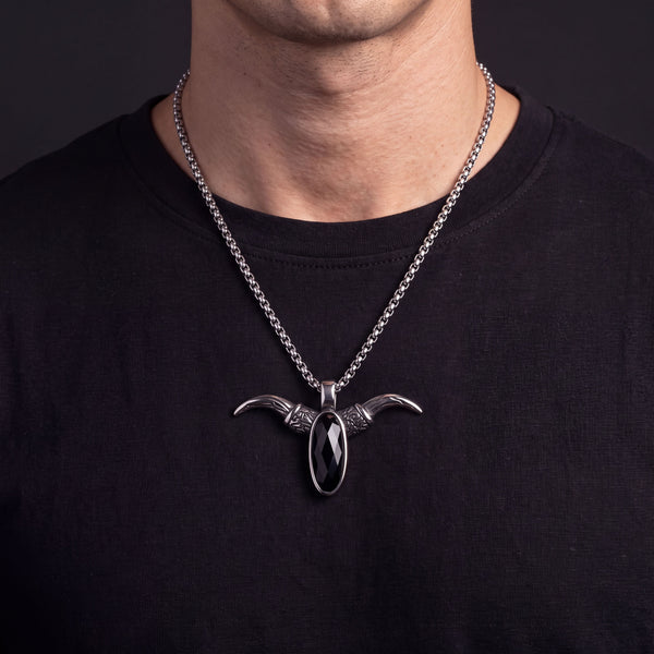 Winged Onyx Pendant