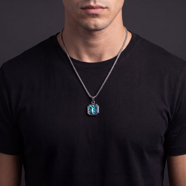 Abalone Octagon Tag