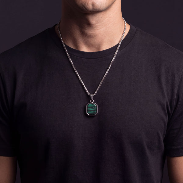 Malachite Octagon Tag