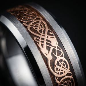 Celtic Dream - Silver & Rose Gold mt-dark macro