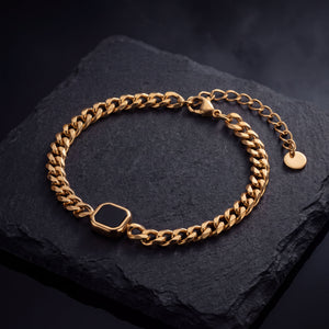 Onyx Cuban Bracelet