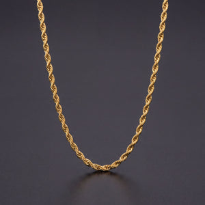 Rope Chain (Gold) 3mm