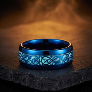 Celtic Dream - Blue Glow ring editorial